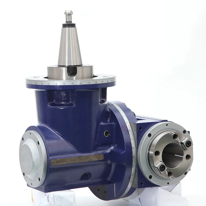 
High Rotation Speed Machine Tool Accessories Right Universal Angle Milling Head Small Extension Angle Side Milling Head 