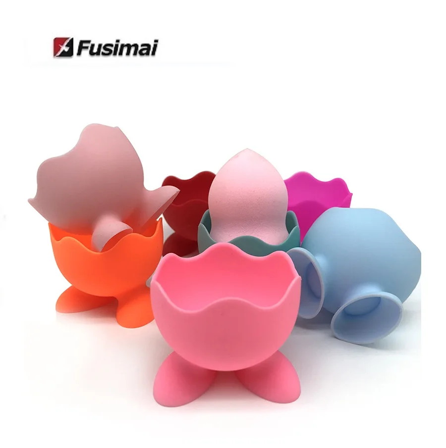 

Fusimai Storage Box Powder Puff Sponge Holder Collection Tools Beauty Makeup Egg Shelf