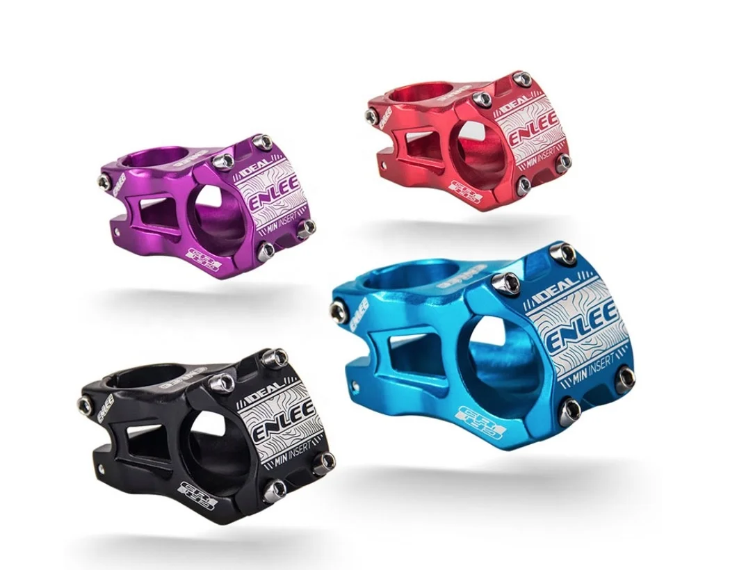 

ENLEE OEM Customized Aluminum Alloy Bicycle Handle Stem 3D Printing Color Bicycle Grip for Mountain Bike Holder, Black/red/blue/purple