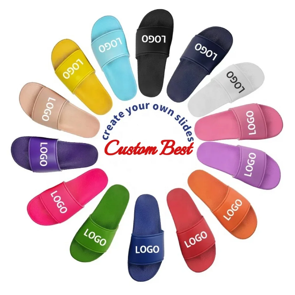 

2021 Fashion Unisex Custom Logo Custom Color Slippers For Man, Customized color