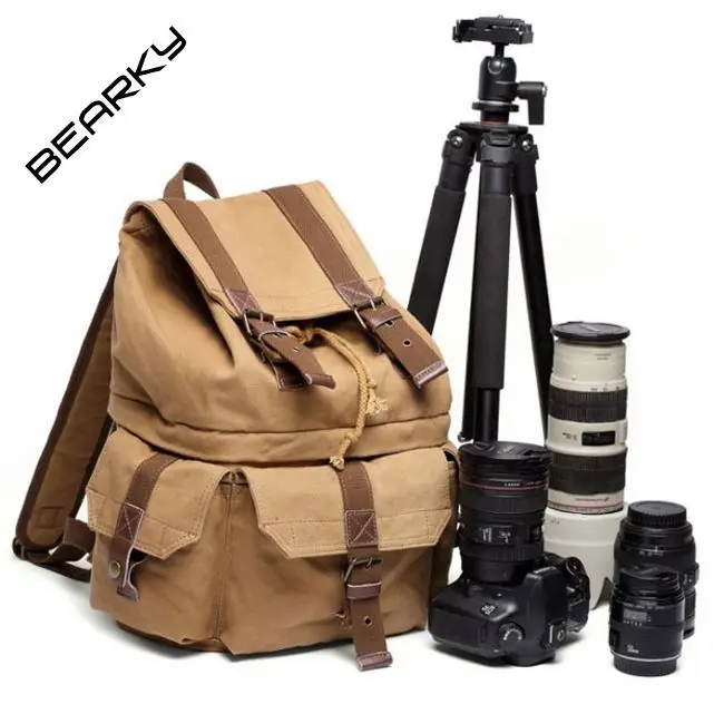 

High demand import products Custom OEM Wholesale Waterproof Canvas Photography Camera Backpack Bag