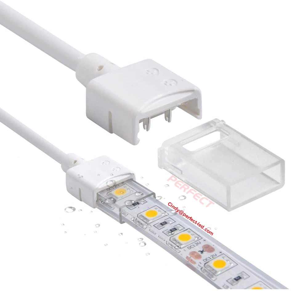 

Waterproof 2pin 3pin 4pin Gapless Solderless LED Light Strip Connector for IP65 IP67 IP68