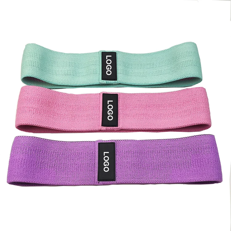 

wholesale knitting crocheting elastic fitness booty bands resistance exercise hip resistance band
