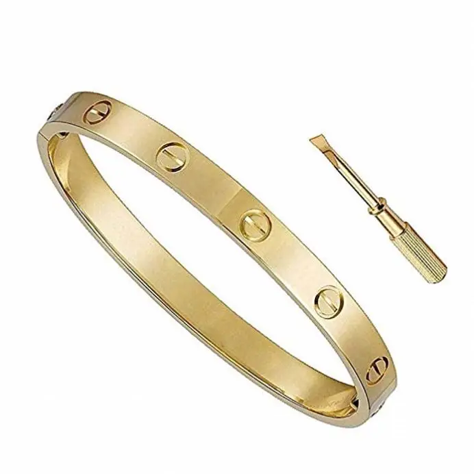 Screw Bracelet 18K Titanium Steel Bangle With Screwdriver