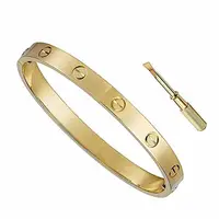 

Screw Bracelet 18K Titanium Steel Bangle With Screwdriver