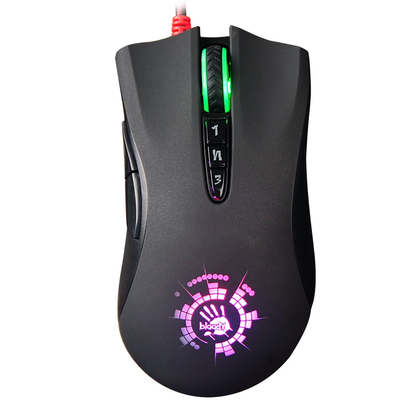 

60~160 inches/sec(ips) Bloody A91S Activated 160K gaming mouse with over 10 million clicks, Black