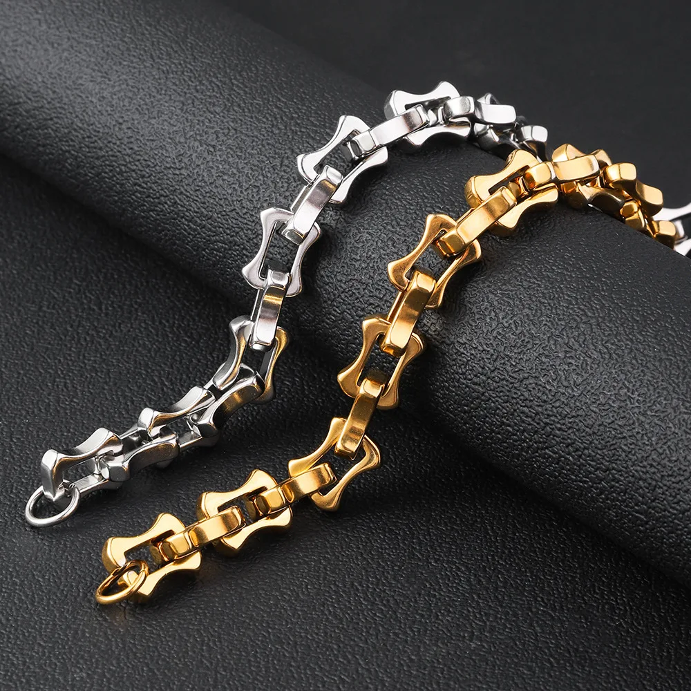 18K Plated Stainless Steel Dragon Link Bracelet