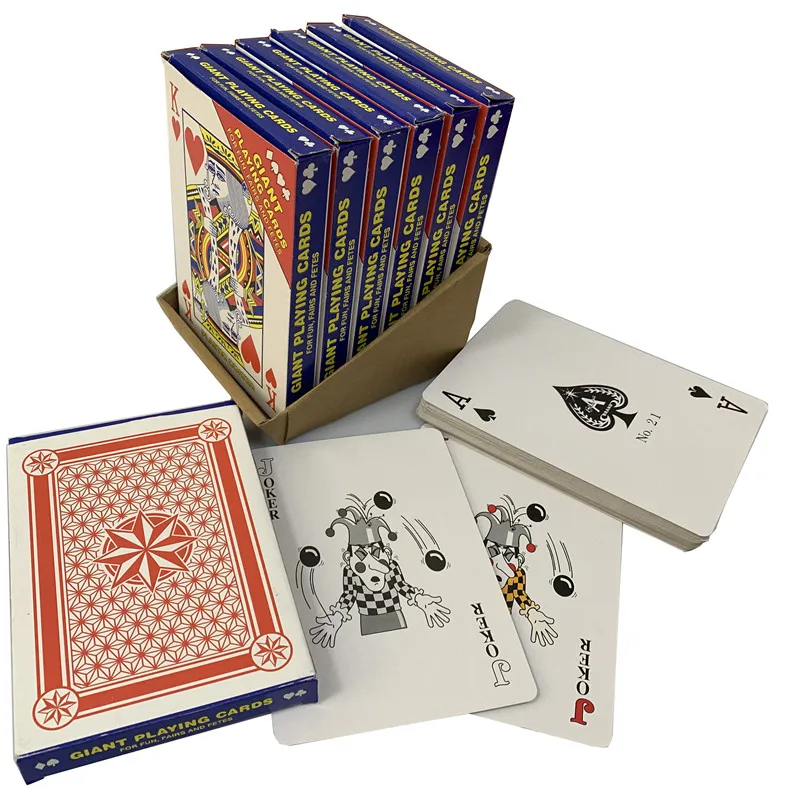 

Jumbo poker High quality casino Paper Custom Printing giant playing card