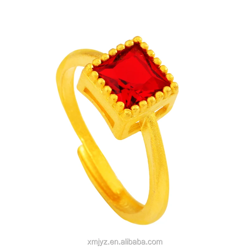 

New Style Micro-Inlaid Fashion Heart-Shaped Full Diamond Ring Brass Gold-Plated Japanese And Korean Open Ring Female