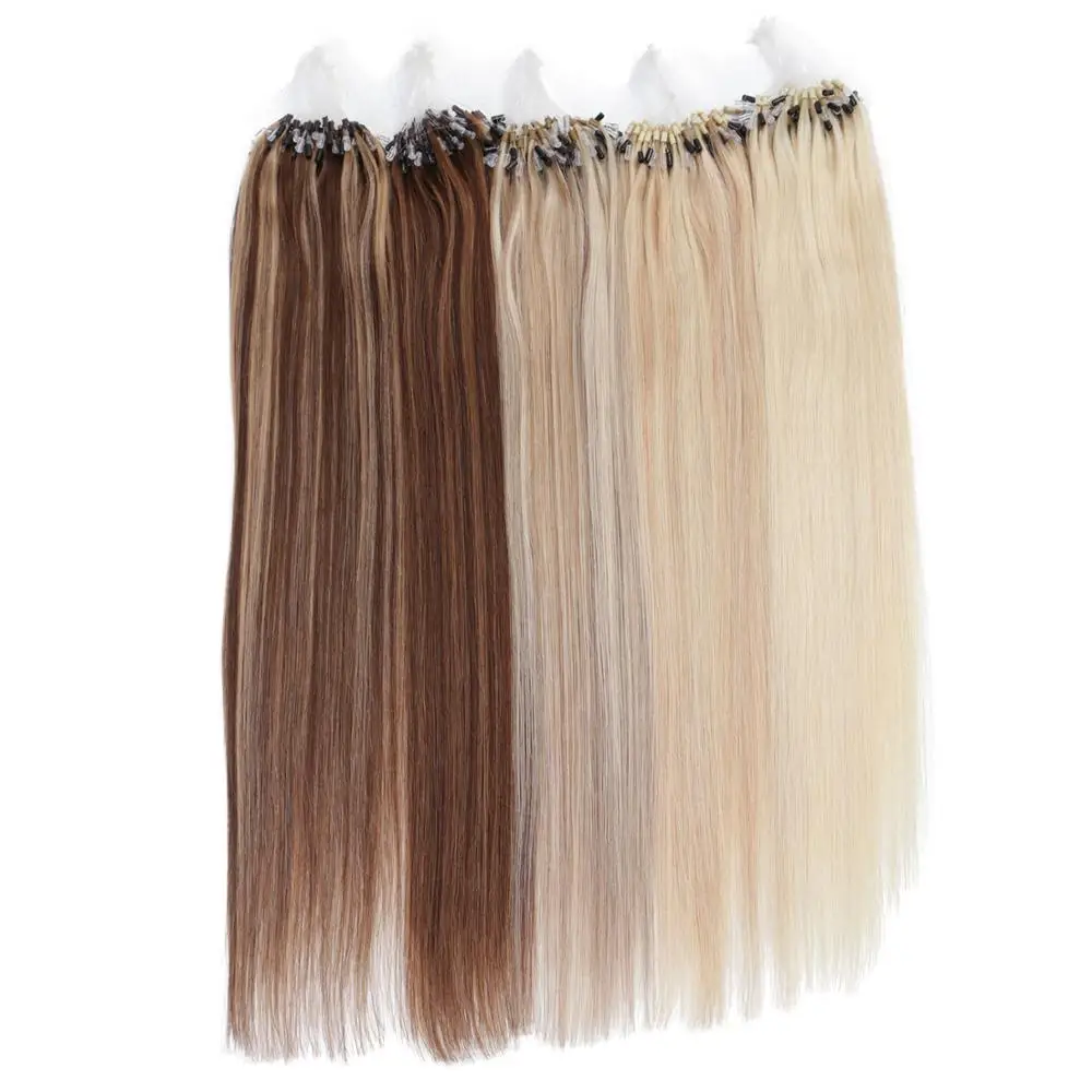 

Vlasy Double Drawn Indian Micro Links Loop Hair 100%Human Hair Cheap Micro Ring Hair Extension