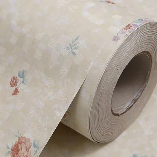 PVC  self-adhesive wallpaper roll 1220mm*50m/roll  home decoration