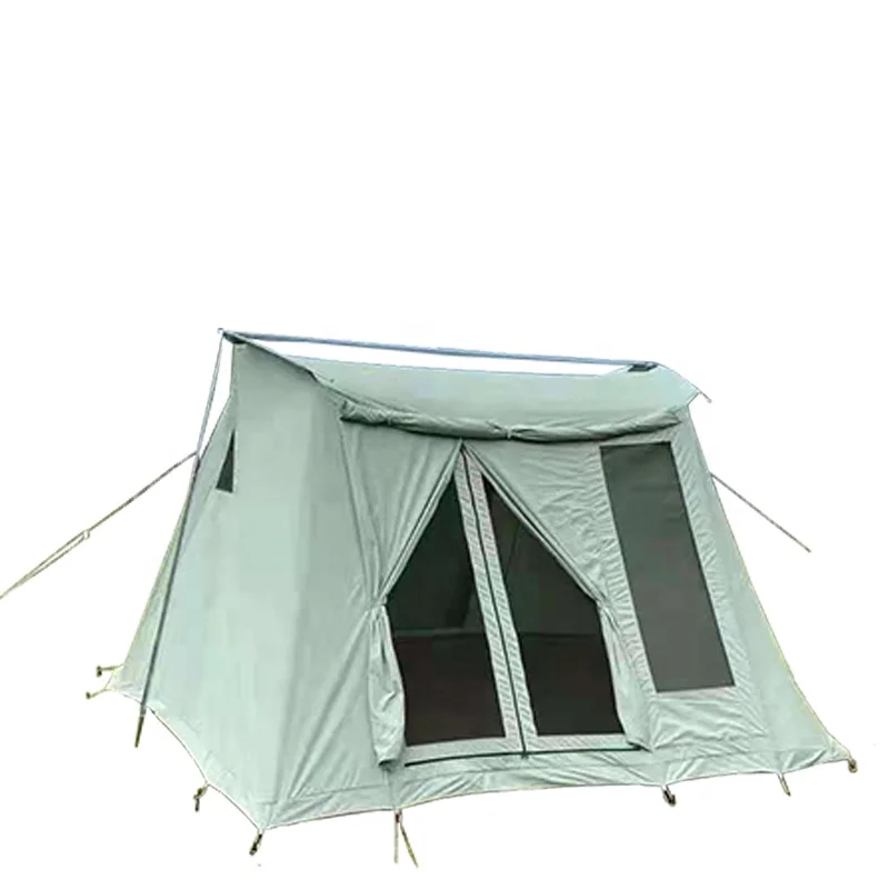 

Camping tents 4 persons waterproof outdoor family canvas tent