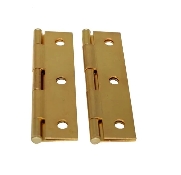 Steel Small Hinge,Gold Color,Copper Plated,Customized Is Available