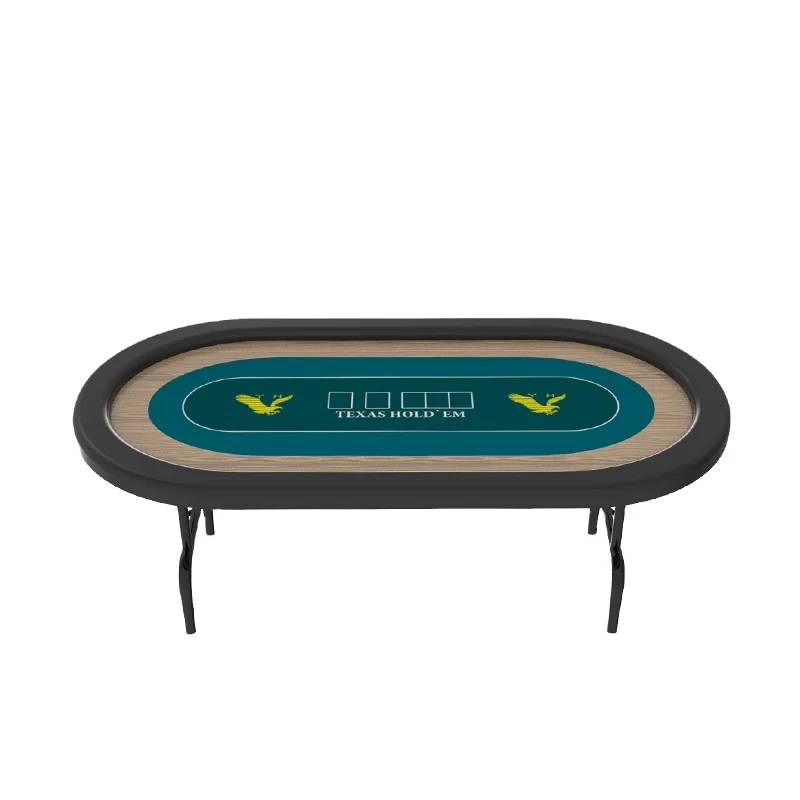 

YH 10 Players Folding Texas Poker Table Custom Design Holdem's Casino Poker Table, Customized