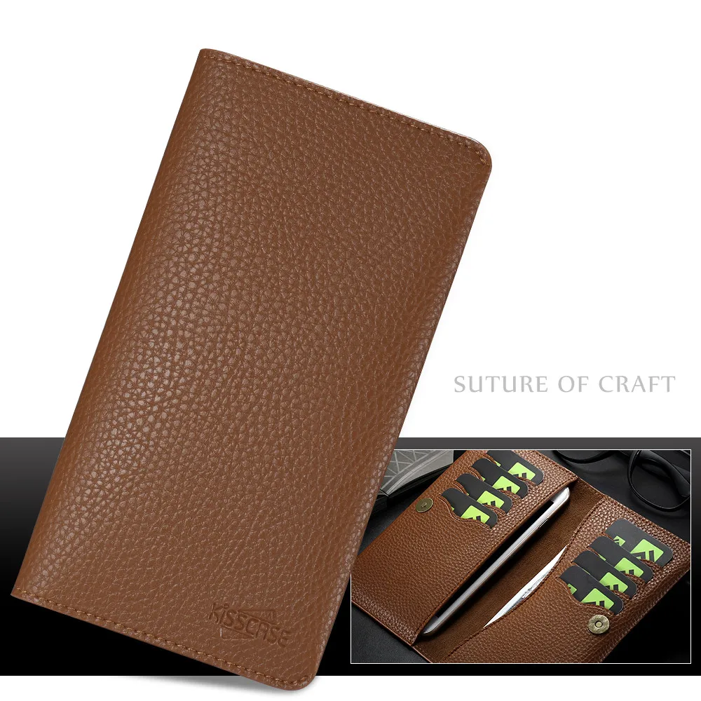 

Free Shipping KISSCASE PU Leather Wallet Phone Case For Man Women Card Wallet