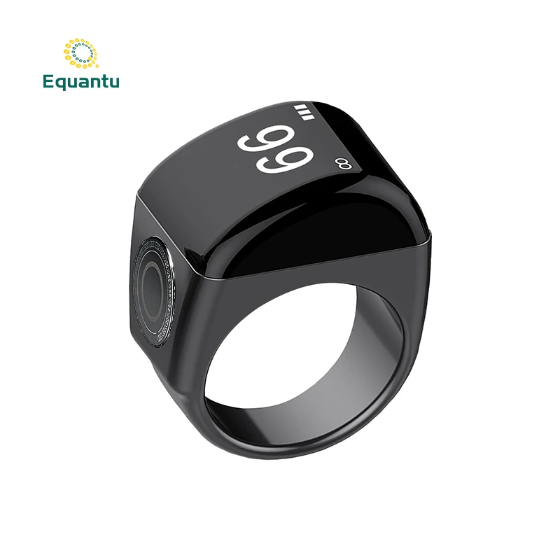 

Equantu Islamic gift 2022 new muslim iqiba smart ring azan alarm clock tasbeeh tasbih zikr ring