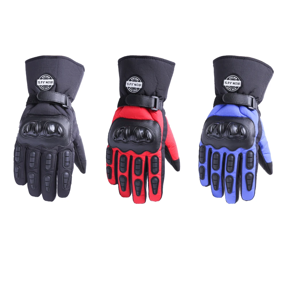 

IRON JIA'S New Design Low MOQ 100% Waterproof Windproof Touch Screen Winter Protective Gear Motorcycle Gloves For Men