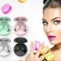 

Macarons 2019 New trend bt 5.0 mini true wireless stereo headset tws earbuds with wireless charger