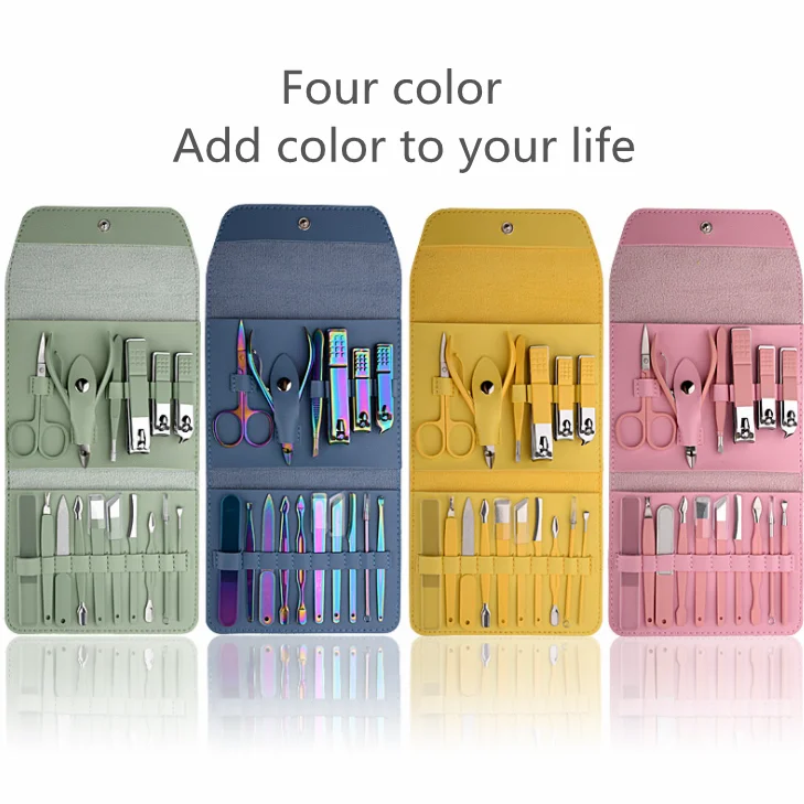 

Manicure Set Nail Clippers Pedicure Kit -12/16 Pieces Stainless Steel Nail Clippers Sets Suitable for Travel, Customized color