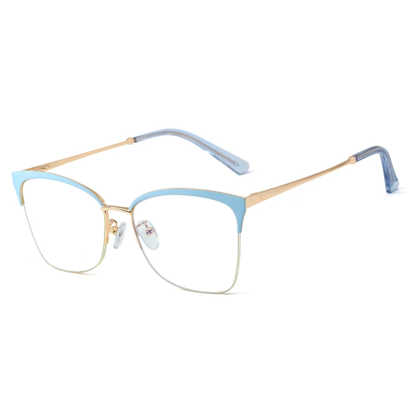 

SHINELOT 95737 China Wholesale Metal Optical Eyeglasses Glasses Frame Fashion Spring Hinge Women Eyewear CE