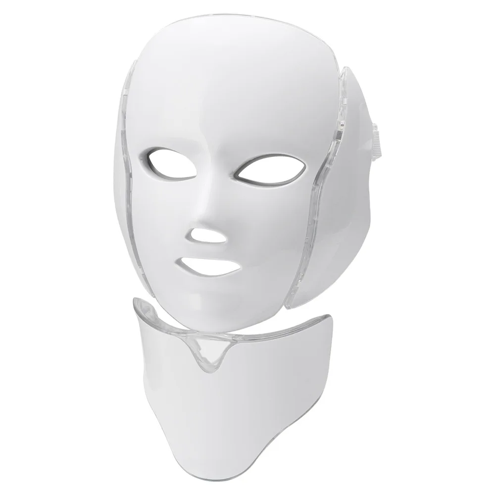 

Amazon top sale electric led photon facial & neck mask skin rejuvenation therapy 7 color led facial masks