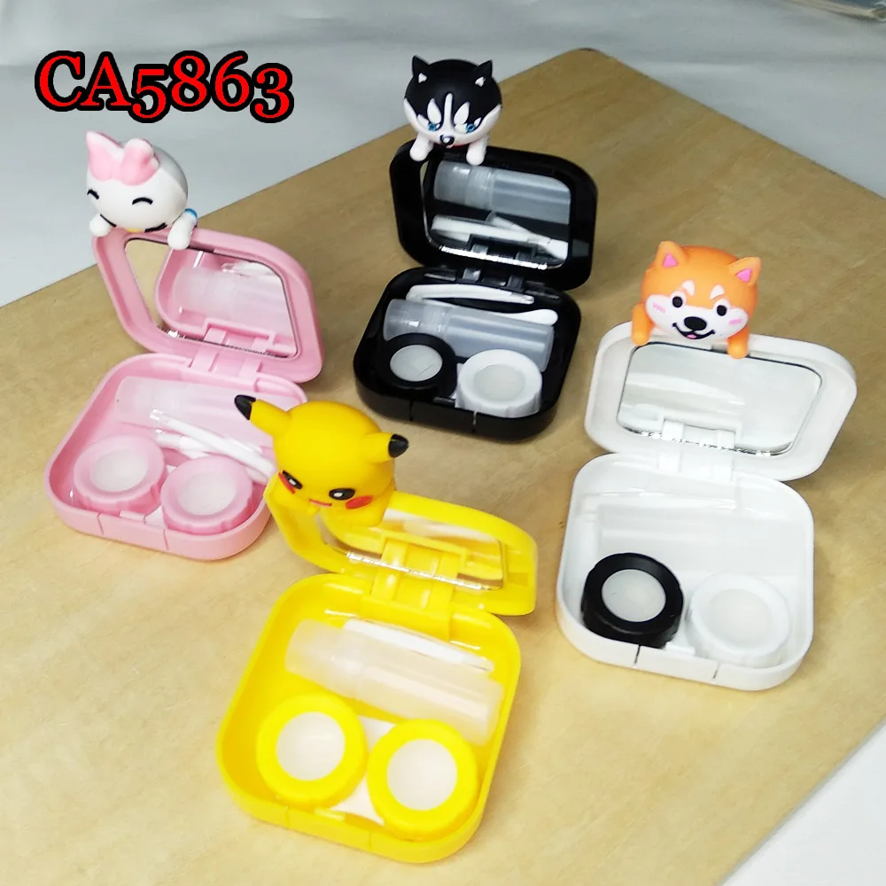 

cute cartoon contact lens case, portable travel mate box CA5863