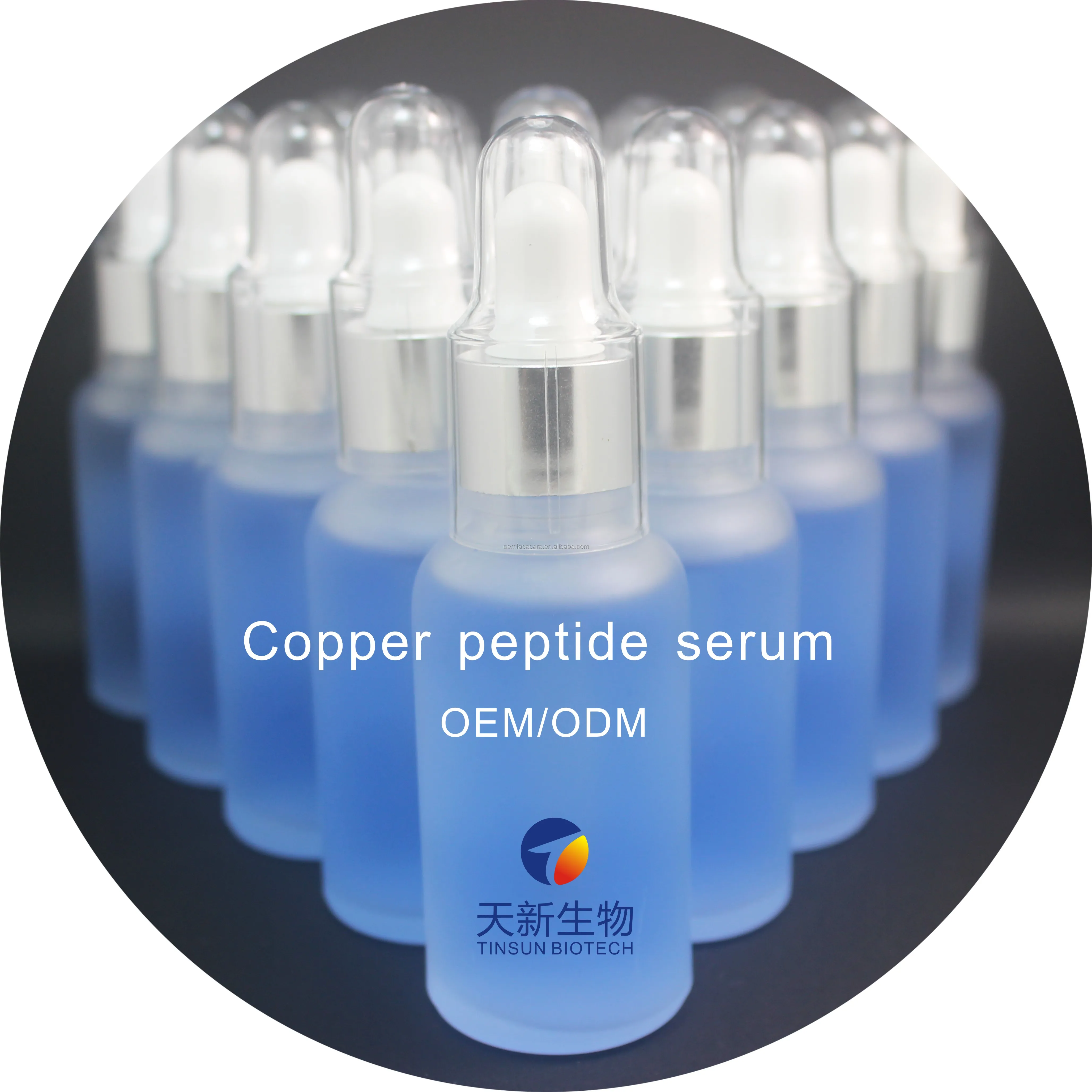 

Copper peptide with Hyaluronic acid serum for Anti-aging, Blue