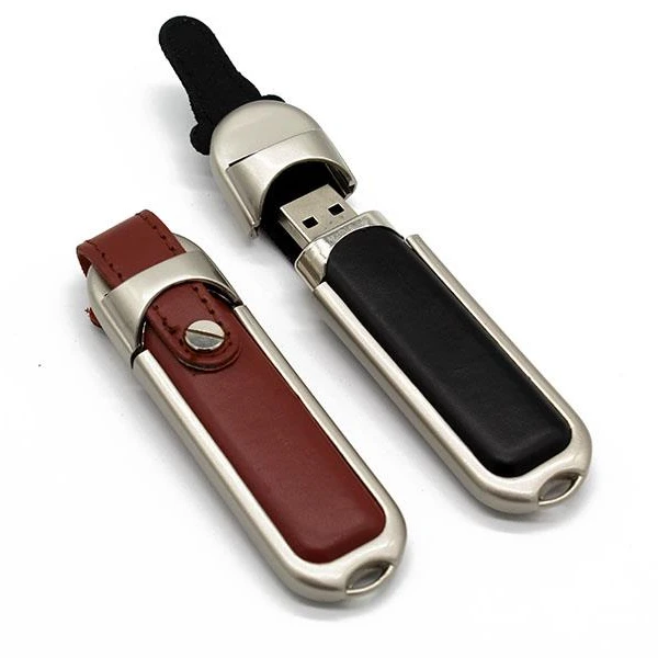 

Factory Supply Leather USB Sticks 2.0 1G 2G 4G Bulk Capacities USB Flash Drives 3.0 Business Gift Memories USB Pendrive