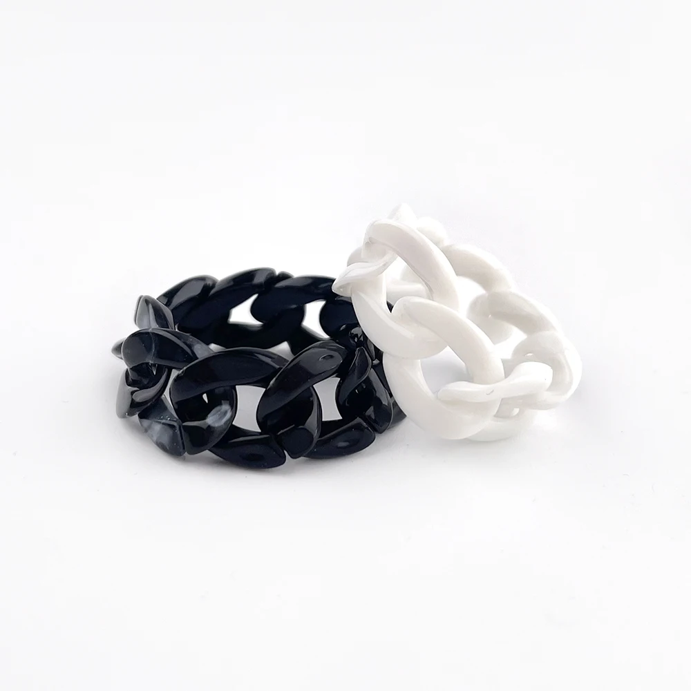 

KITI TOP Rated new design colorful chunky plastic rings for women, Multi