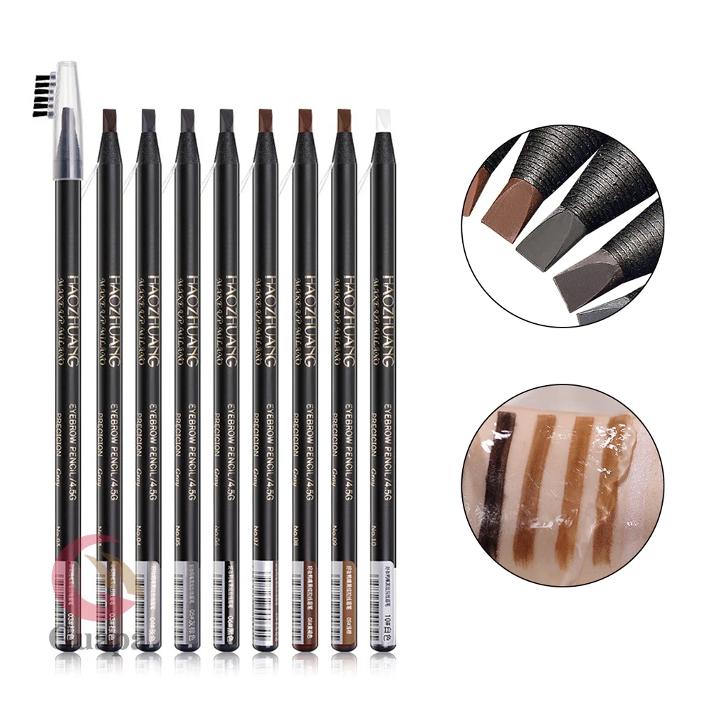 

High Quality Waterproof Microblading Eyebrow Pencil For Tattoo Permanent Makeup Brow Marking,Filling and Outlining, 8 colors