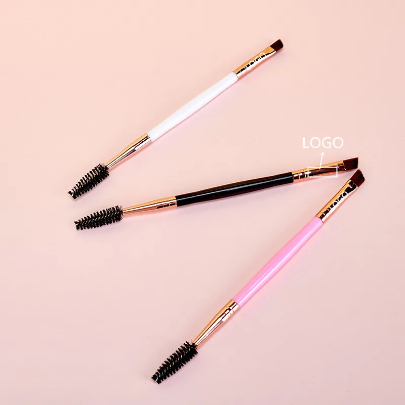 

Suppliers beauty sharp and strong thin synthetic hair kinds color private label spoolie eyebrow brush thin angled eyebrow brush, Black