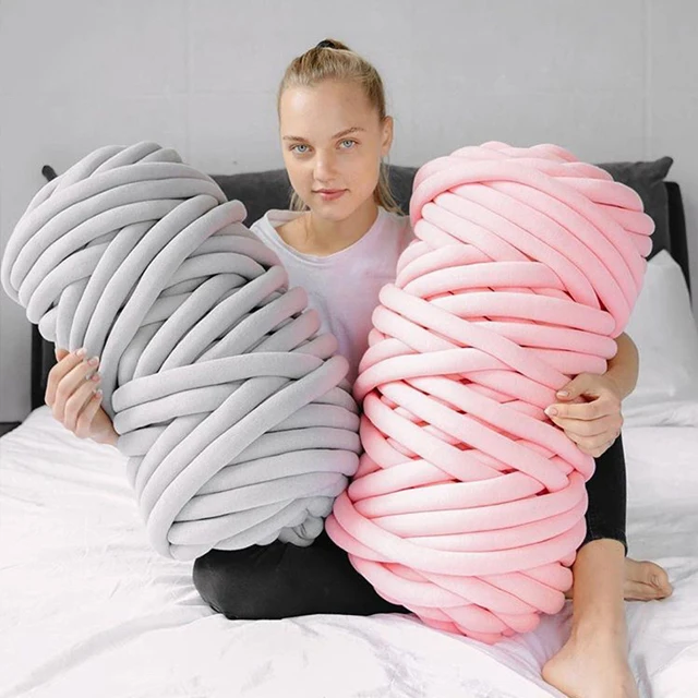 
Vegan Yarn, Washable Soft tube yarn machine washable braid yarn 