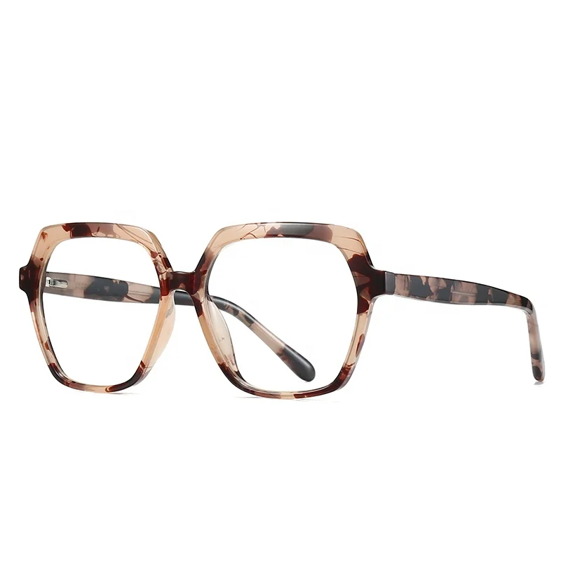 

New product fashion mirror frame spring temple glasses frame female European and American style anti-blue light optical frame