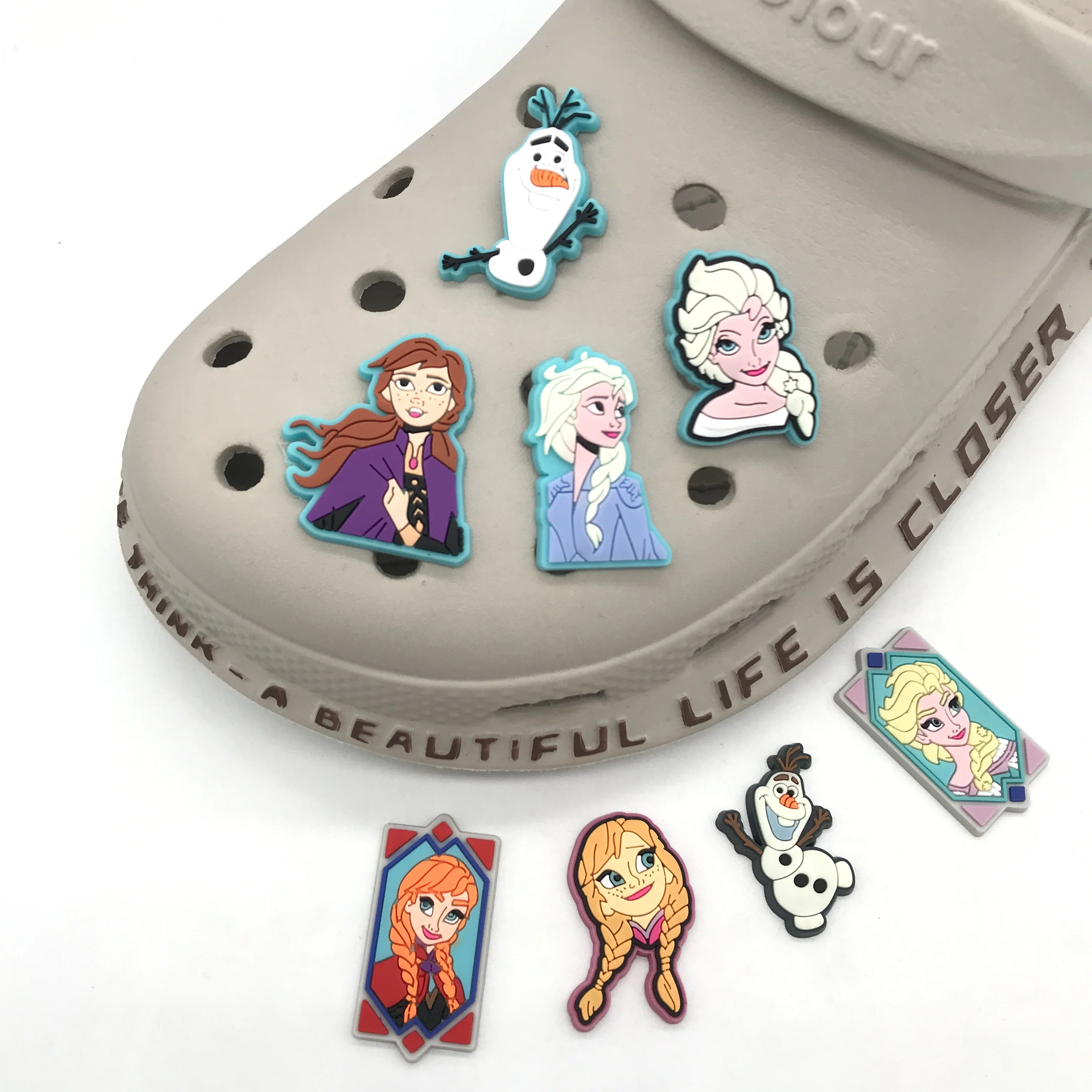 

Designer Charms For Croc Hot Sale Adult Birthday Gifts Use Snow and ice colors Croc Shoe Charms Accessories Wholesale, Picture