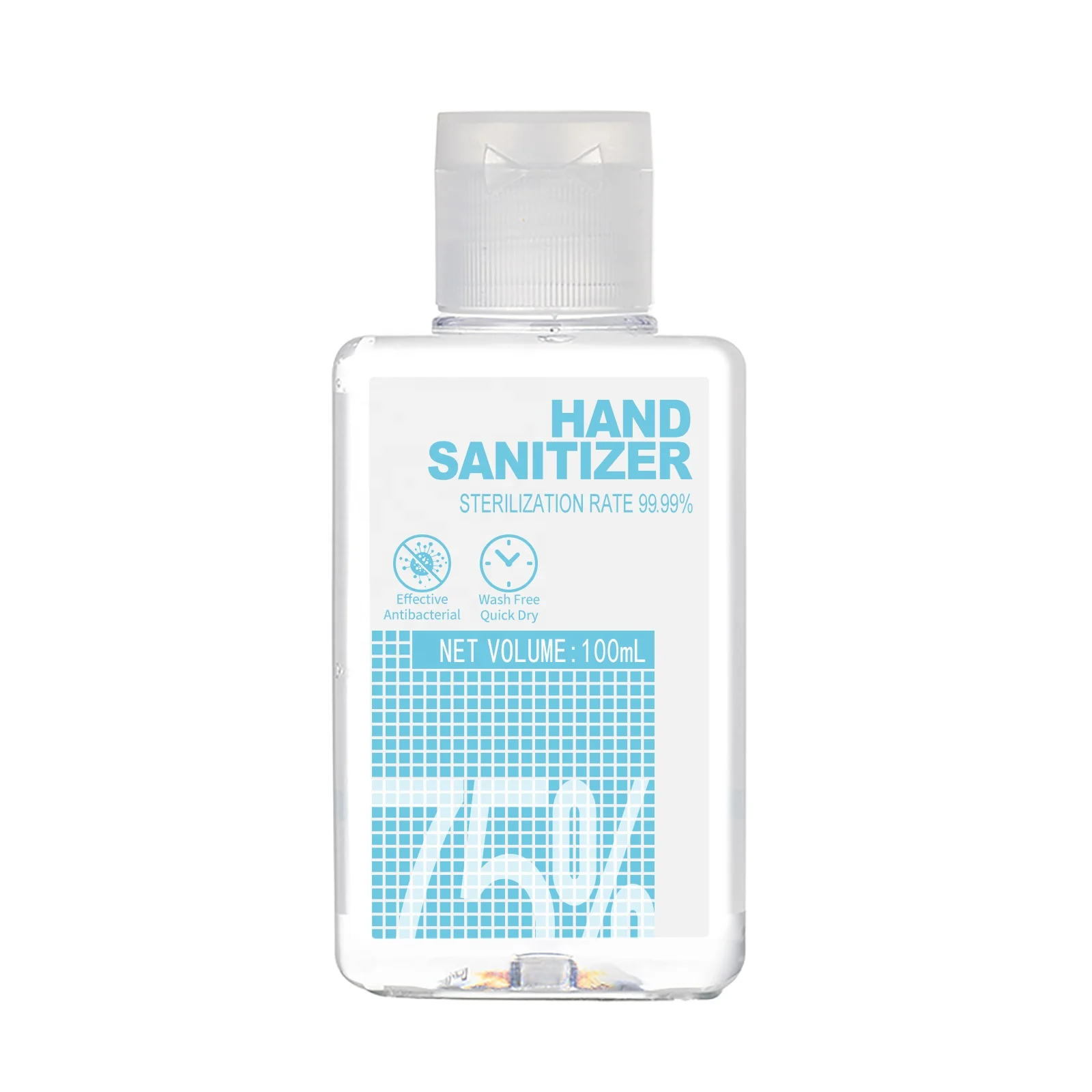 

100 ml OEM 75% Alcohol Gel Hand Sanitizer and propanediol high viscosity disinfectant clean hand wash, Transparent liquid