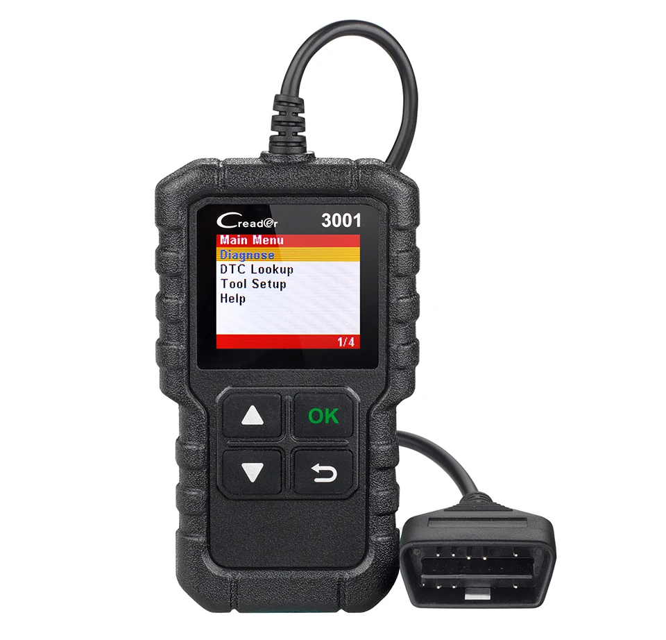 

Affordable OBDII Scanner Launch CR3001 for 10 Modes OBD2 Diagnosis