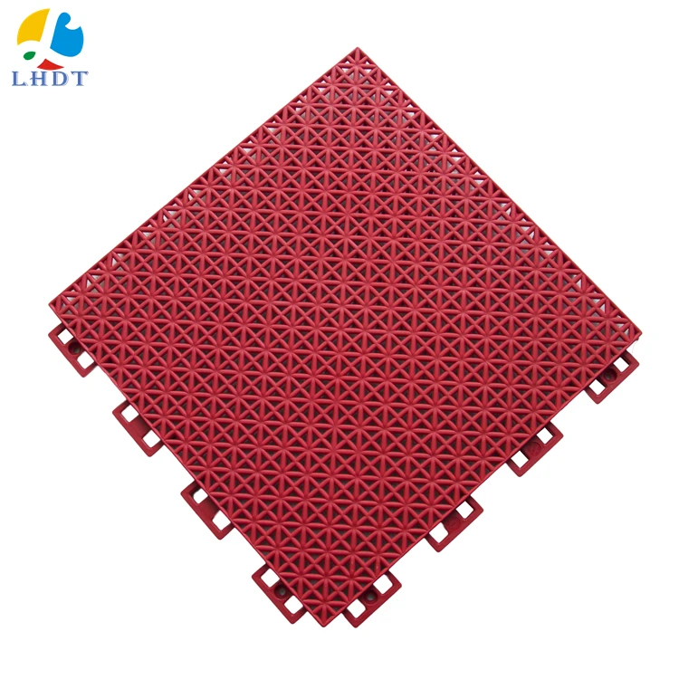 

Removable waterproof outdoor basketball court interlocking plastic floor mat