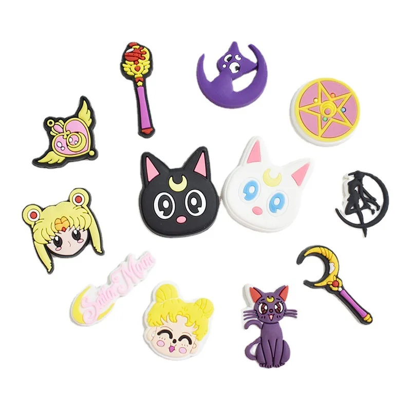 

Sailor Moon Shoe Charms Anime Fairy Stick Sailor Moon Garden Clogs Charms, Picture