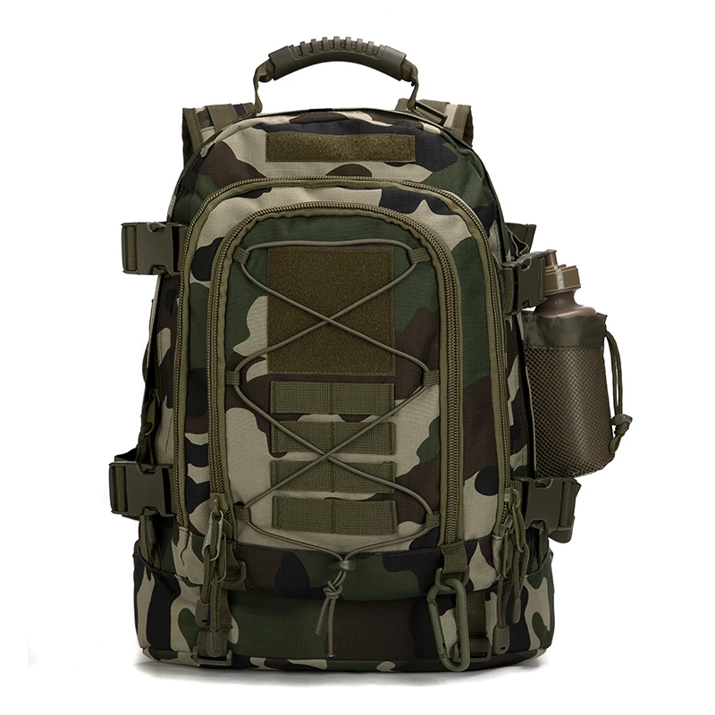 

US local shippment high quality Expandable hiking backpack bag camo military rucksack bag carry bag, French camo