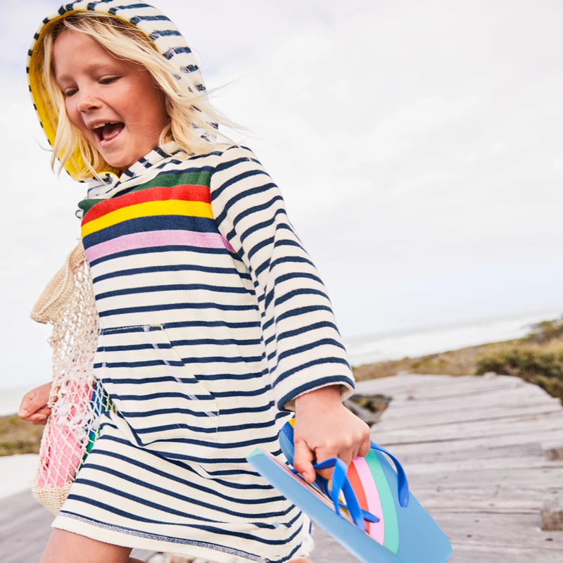 Hot style children's wear european and american design long sleeve dress baby girl fall clothes girls hooded dresses