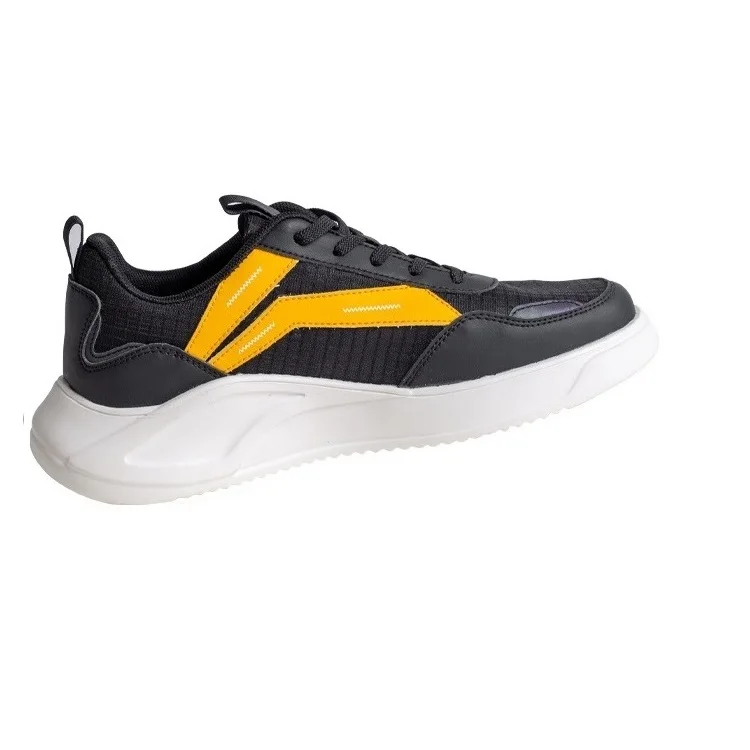 

Fashion Flat Casual Joggers Shoes Men Shoes, Black, white and beige
