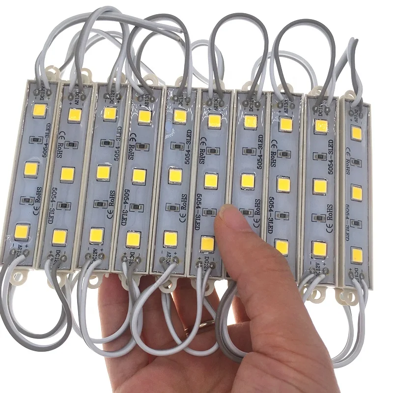 Super Bright Lighting Warm White Led Module 5050 3 Led Dc12v Ip65 Waterproof Advertisement