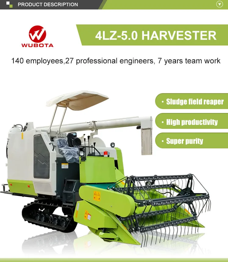 2021 Wubota agriculture machinery equipment for harvesting machine