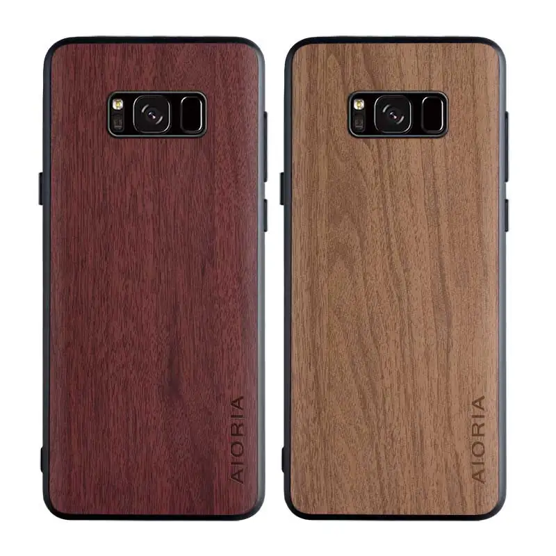 

Custom Wood Phone Case For Samsung Galaxy S8 S8+ Plus Wholesale, White, black, yellow, brown