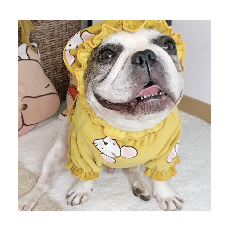 

INS new cute double-sided mink pet pajamas dog pet clothes