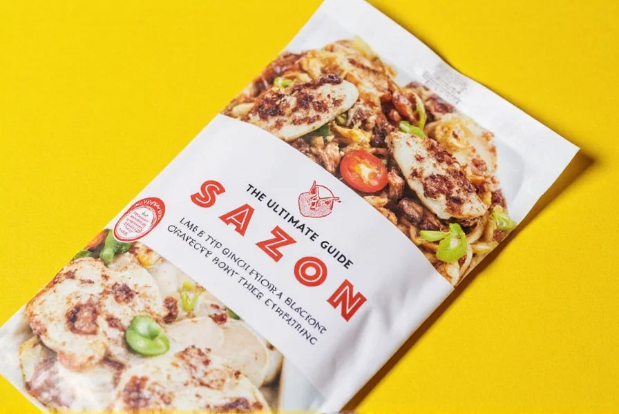 Ingredients in a packet of sazon