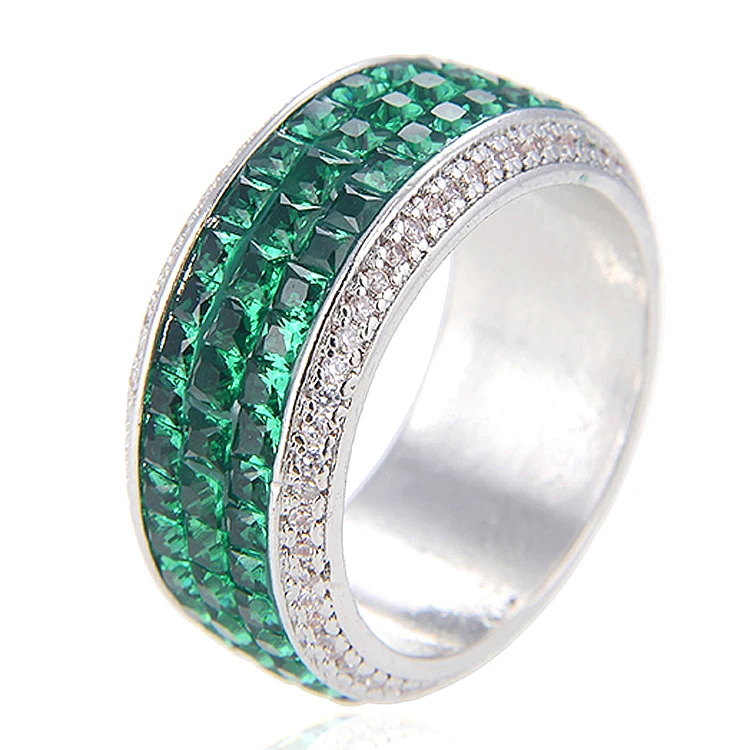 

China Fashion Women Silver Plated Custom Engagement Jewelry Copper Alloy Wedding Ring For Girl