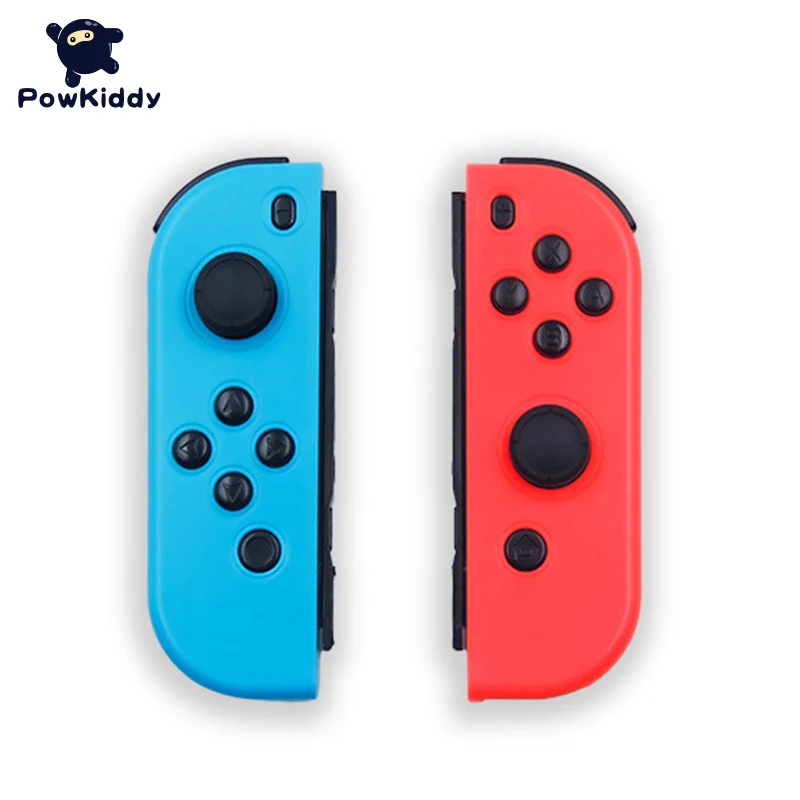 

POWKIDDY 2pcs/set Game Controller Handle For Switch Host Joy-Con Gamepad Console Joypad Gamepad Video Game USB Joystick Control, Red blue
