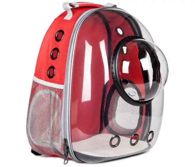 

Fashion pet backpack bag space capsule pet backpack transparent outdoor portable pet bag, Red, black, gray, green, pink, yellow