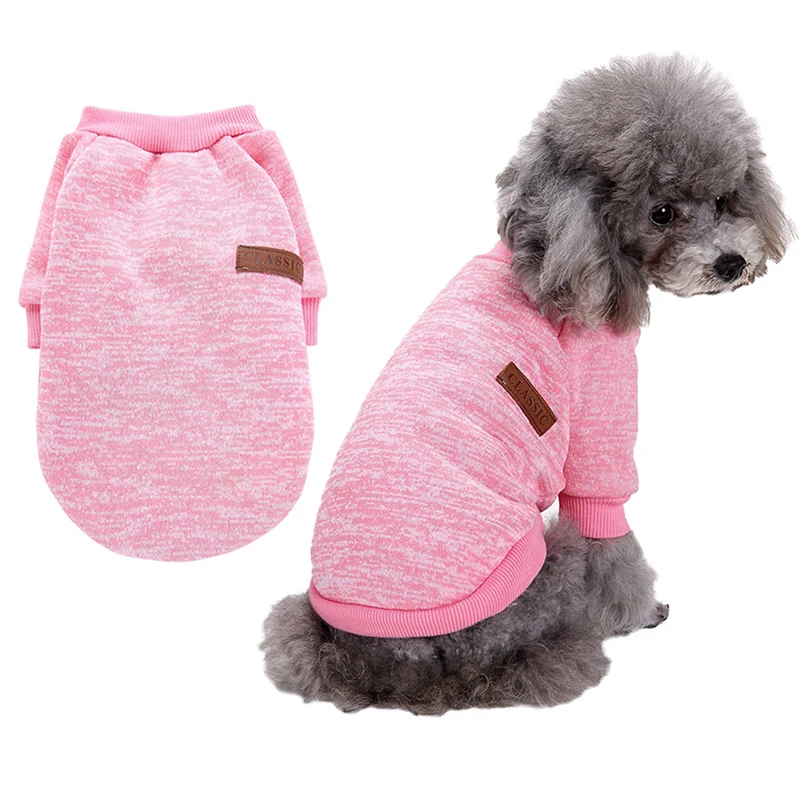 

Wholesale Top Quality Eco-Friendly Fluffy Custom Winter Dog Jumper Sweater Dog Coats Pet Clothes Winter, 10 colors